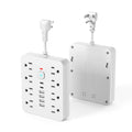Power Strip 14-in-1 Surge Protector with 8 AC Outlets, 4 USB-A, 2 USB-C and Black or White Finish