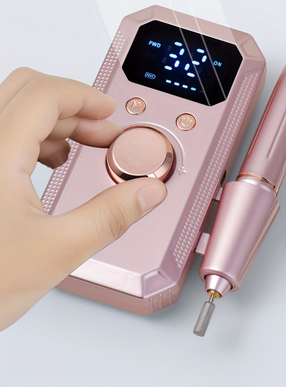 Cordless Electric Nail Drill Machine Rechargeable Professional E-File 11 Bits 20 Sanding Discs High Speed Acrylic Gel Natural Nails