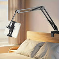 Long Arm Tablet Stand Phone Holder Flexible Gooseneck Desk Mount Bedside Tabletop Lazy Bracket 360 Rotation Compatible with iPad iPhone