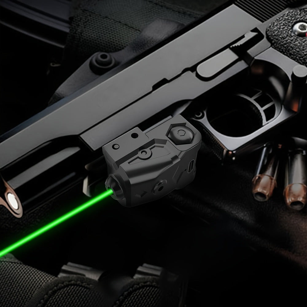 Green Laser Sight USB-C Rechargeable – Picatinny Rail Dot Sight with Vibration-Resistant Lock, 532nm Class IIIA, for Hunting