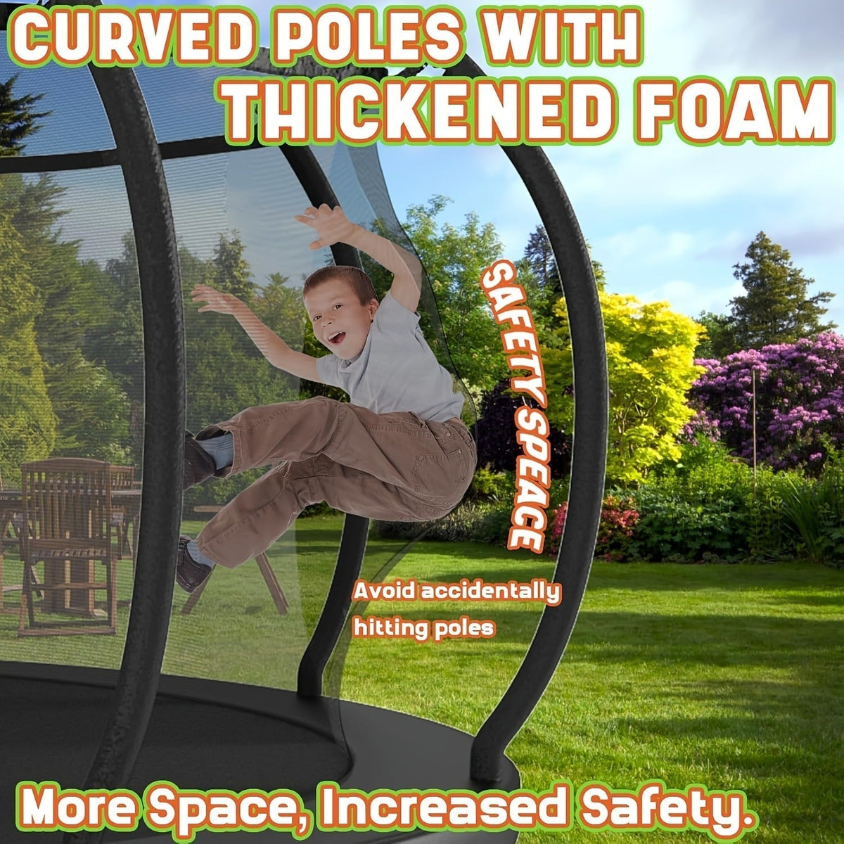 Outdoor Trampoline with Safety Enclosure Net Football Toss Game 8 10 12 14FT Round Backyard Trampoline for Kids Adults Indoor Outdoor Party