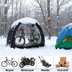 Bike Storage Shed Tent Outdoor Bicycle Cover Shelter 210D Oxford PU4000 for 2-3 Bikes Lawn Mower Garden Tool Storage