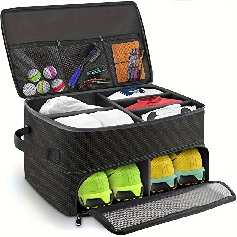 Golf Ball Storage Bag Oxford Fabric – Portable Golf Ball Carrier Pouch with Zipper, Holds 12 Balls, Lightweight Golf Accessories Organizer