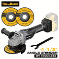 Brushless Angle Grinder for Dewalt 20V Battery - 4-1/2 Inch 9000 RPM with Grinding Wheels, Start & Safety Brake for Grinding