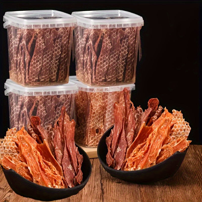 Dog Treats Duck Jerky, Chicken Pieces and Beef Sausage Assortment with Four Retained Flavor Options