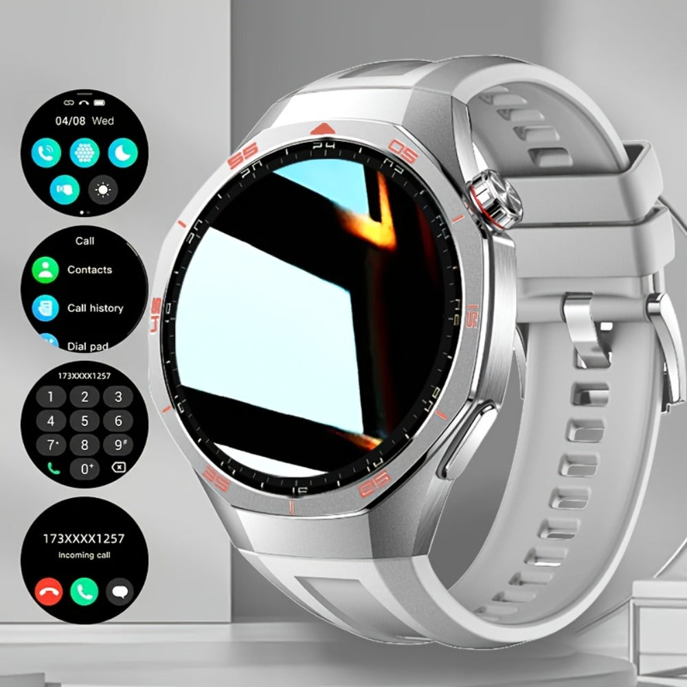 Smart Watch Hexagonal-Bezel 1.83-Inch Display with Wireless Calling, Custom Faces and Four Styles