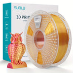 3D Printer Filament SUNLU Dual-Color Silk PLA+ 1.75mm 1kg Spool with Ten Glossy Two-Tone Options