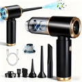 2-in-1 Handheld Vacuum Blower USB Rechargeable Cordless Mini Vacuum Cleaner Blow Suction Mode for Entryways, Bedrooms and Living Spaces