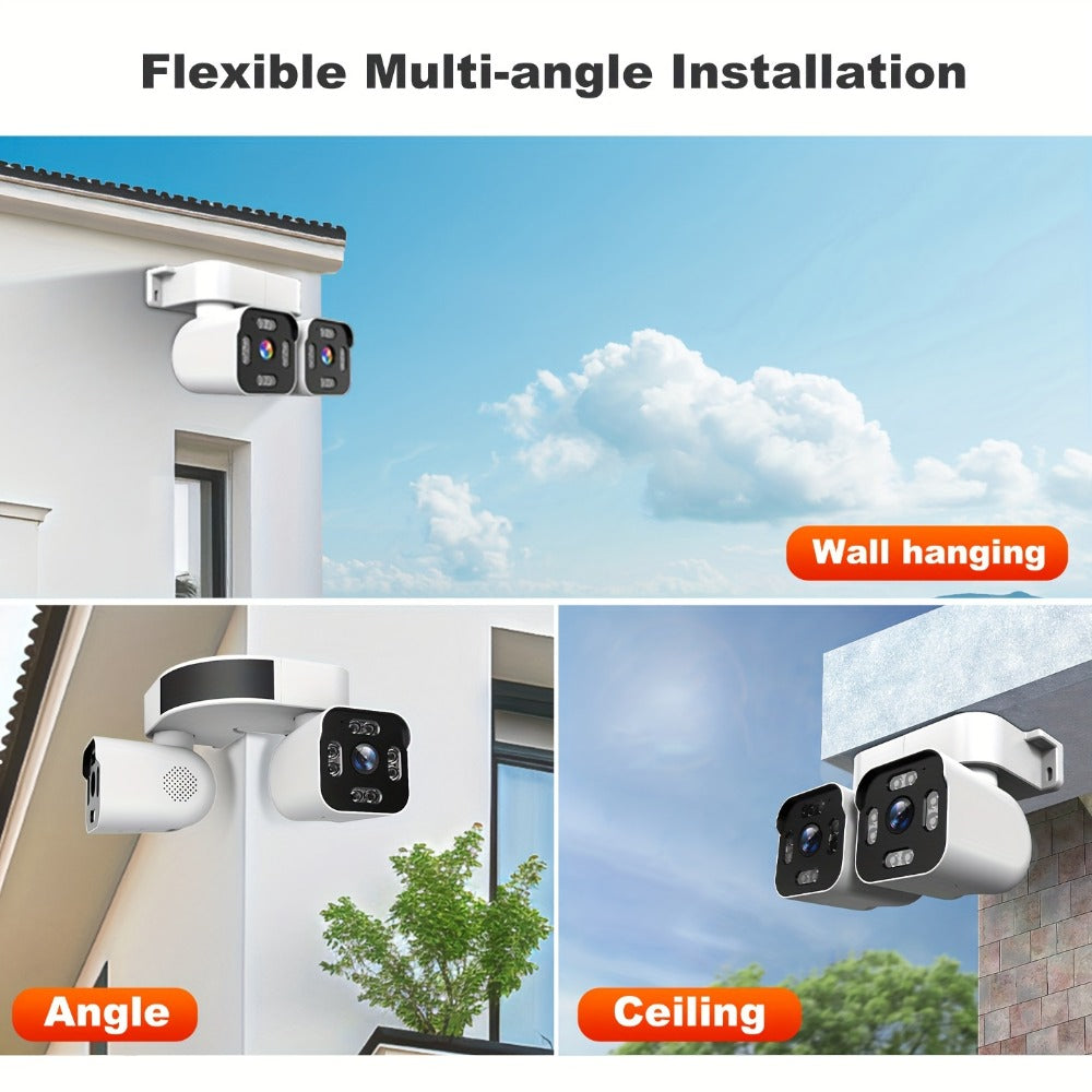 5MP Dual Lens PTZ WiFi Security Camera 360° with AI Motion Detection – Xparkin Full Color Night Vision, Sound & Motion Alerts