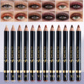 Eyeshadow Pencil Set 12pcs for Women, Matte & Shimmer Thick Stick Foam Eye Shadow Sticks, for Makeup, Travel and Everyday Vanity Use