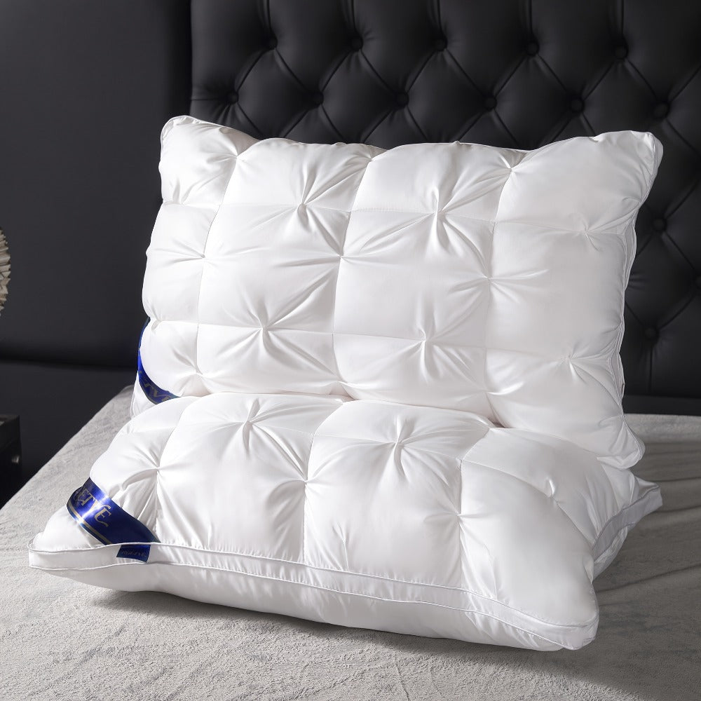 Luxury Hotel Pillows 2PCS, Cool Breathable Pillow Insert, Fluffy Resilient Neck Support, Comfortable Sleeping Pillow
