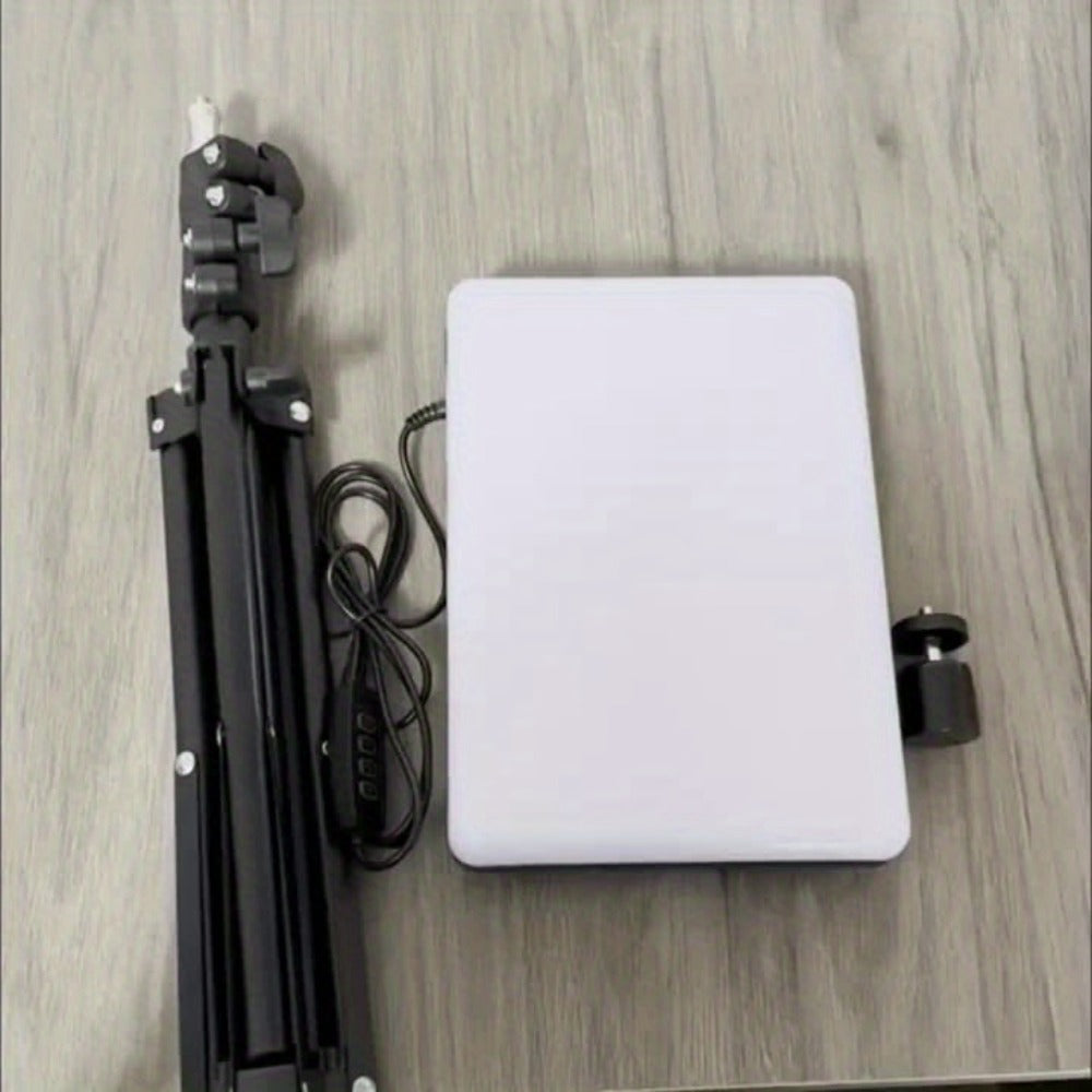 Square LED Ring Light Kit 10 Inch with 63" Adjustable Tripod Stand & Phone Holder for an Everyday Personal Care Routine