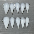 Press On Nails 10-Piece Cream Cat-Paw Set with Handmade 3D Design, Soft Matte or Glossy Finish