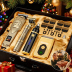 USB Precision Hair Clipper Set for Men, Wireless Electric Clippers & Nose Trimmer Shaver for Everyday Face, Beard and Body Grooming