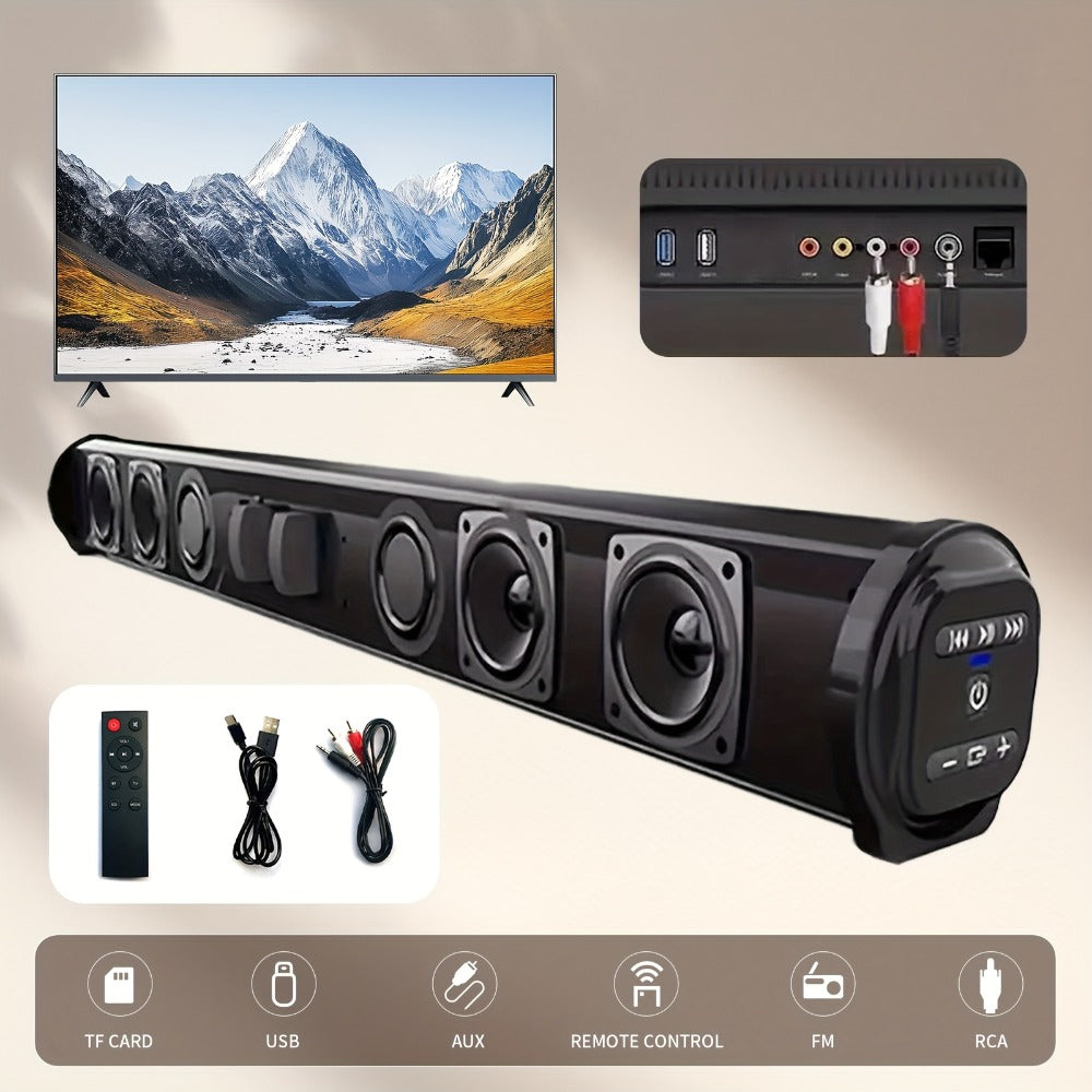 4D Surround Sound Subwoofer Speaker, Wireless & Wired, USB Plug & Play, Party Speaker for Laptop