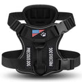Reflective No-Pull Dog Harness with Patches – Adjustable Soft Mesh Vest Harness for Small, Medium & Large Dogs | S, M, L, XL
