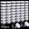 Mini Cosmetic Containers with Lids 60 Pack – 5g Small Round Plastic Sample Jars for Travel, Lip Balm, Lotion, Cream & DIY Beauty
