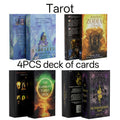 Tarot Card Deck Set 4pcs, Starseed Oracle, Paolo Barbieri Zodiac Oracle, Harmony Tarot & Wandering Spirit Tarot Cards