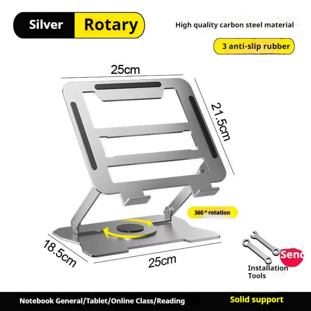 360° Swivel Ergonomic Laptop Stand Adjustable Foldable Compatible with MacBook Pro Air and All Laptops up to 17 Inch Portable Desk Riser