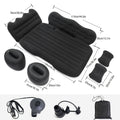 Car Inflatable Mattress for SUV & Sedan – Thickened Back Seat Sleeping Pad with Air Pump & 2 Pillows, Rear Trunk Camping Bed for Road Trips