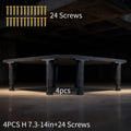 7.3-14 Inch Plastic Bed Frame Accessories with Adjustable Height and Tool-Free Assembly