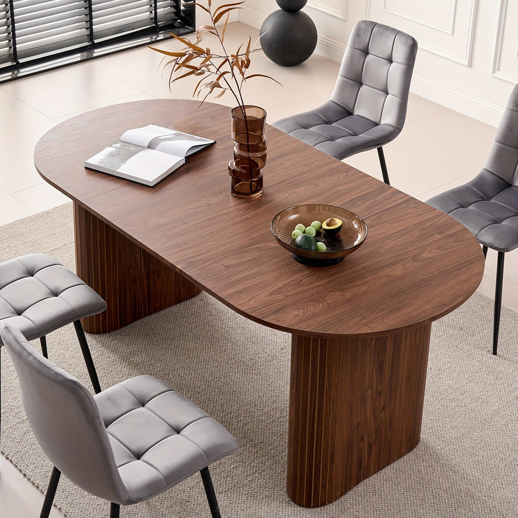 Dining Table shown in the Brown option