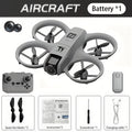Mini 4K FPV Drone 180° Rotating Dual Camera Optical Flow Positioning Dual Batteries 360° Flip One-Key Takeoff Anti-Shake