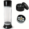 3-in-1 Zinc Alloy Spice Grinder Pre-Rolled Cone Loader 6-Hole Storage Rolling Machine for Entryways, Bedrooms and Living Spaces