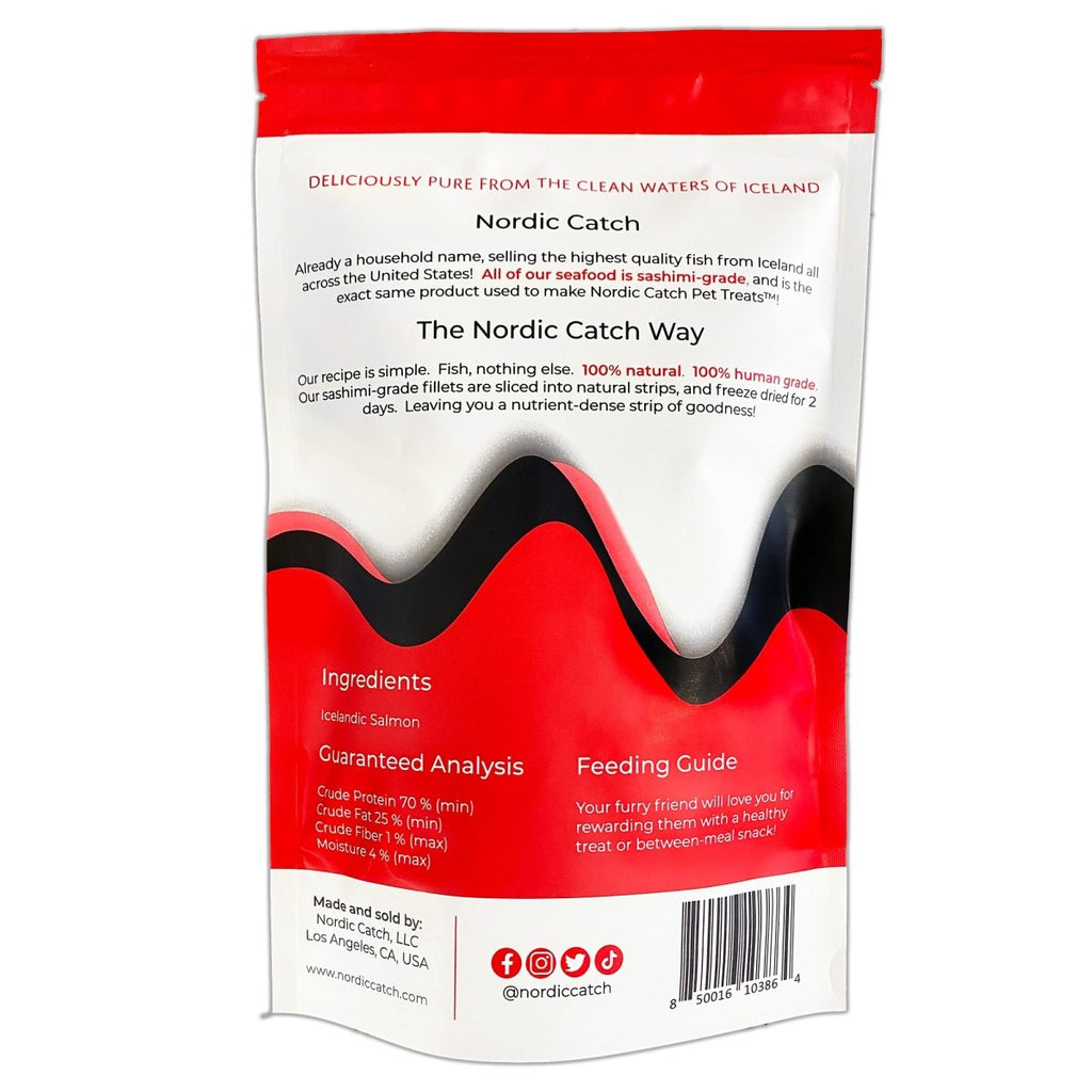 Freeze Dried Salmon Pet Treats - Nordic Catch