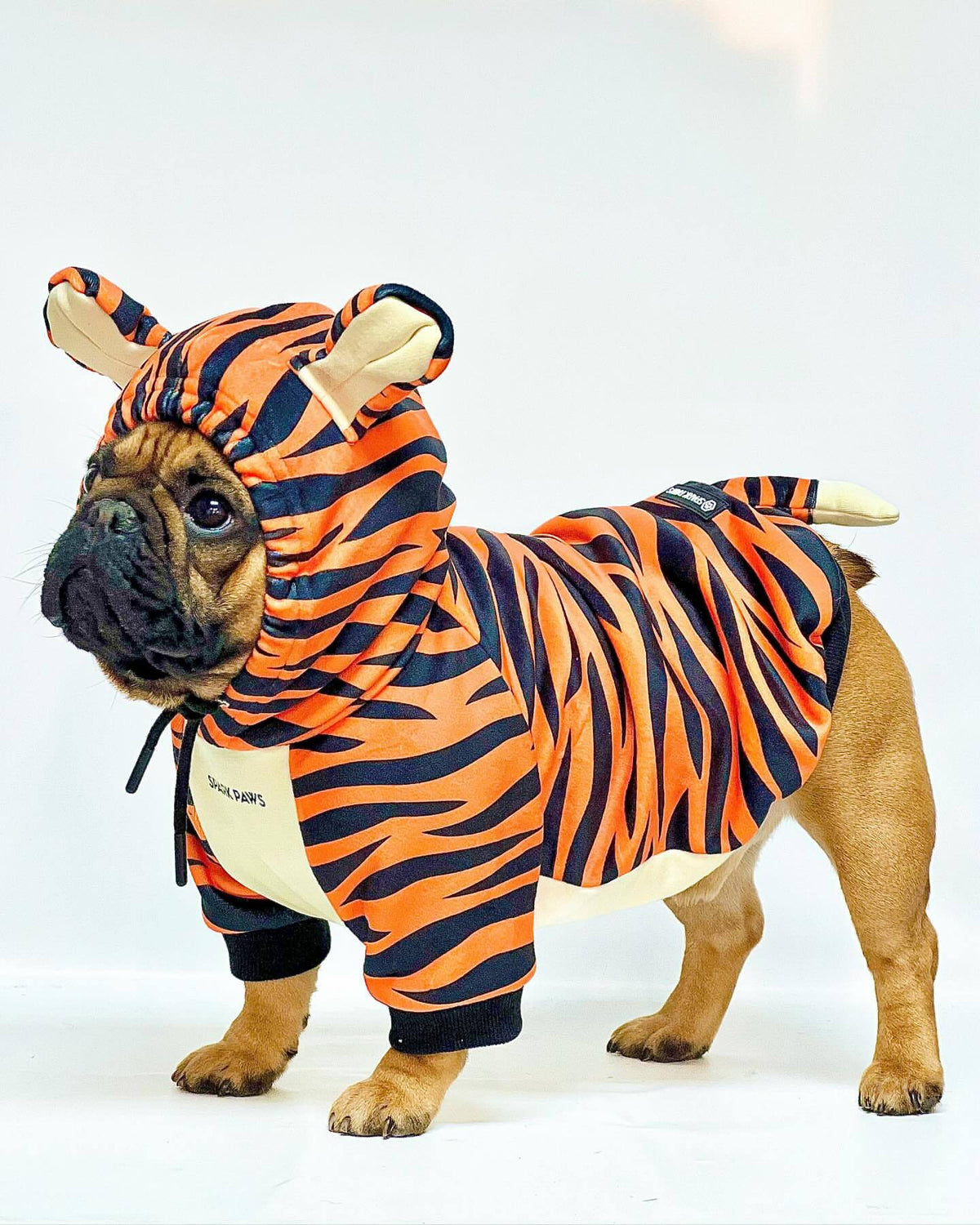 Halloween Dog Hoodie, Halloween Tiger Hoodie / L