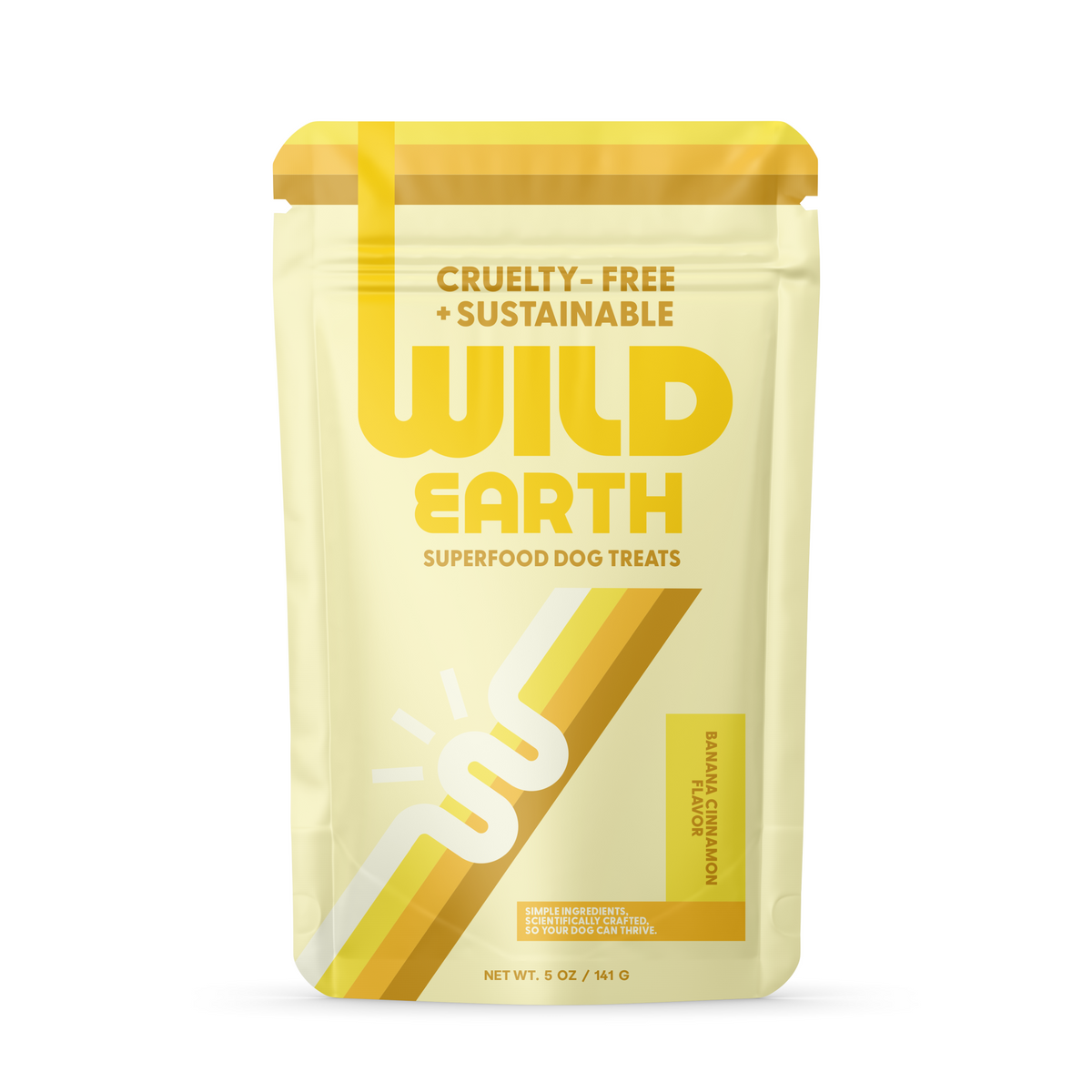 Wild Earth Banana Cinnamon Flavor Vegan Dog Treats