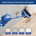Stick and Handheld Vacuum Cleaner with LED Floor Head, Straight or 180-Degree Foldable Tube Options