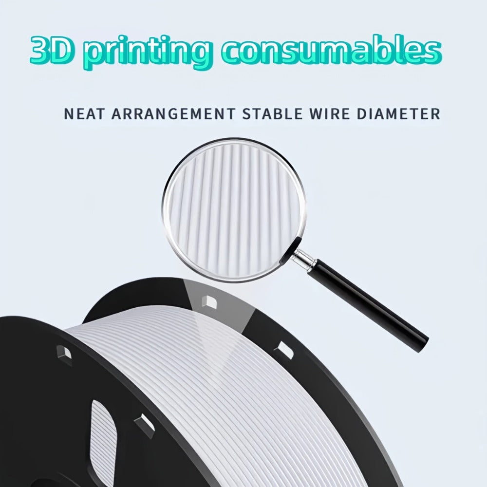 3D Printer Filament PLA 1.75mm 250g Spool with 12 Silk-Look, Transparent and Solid Color Options
