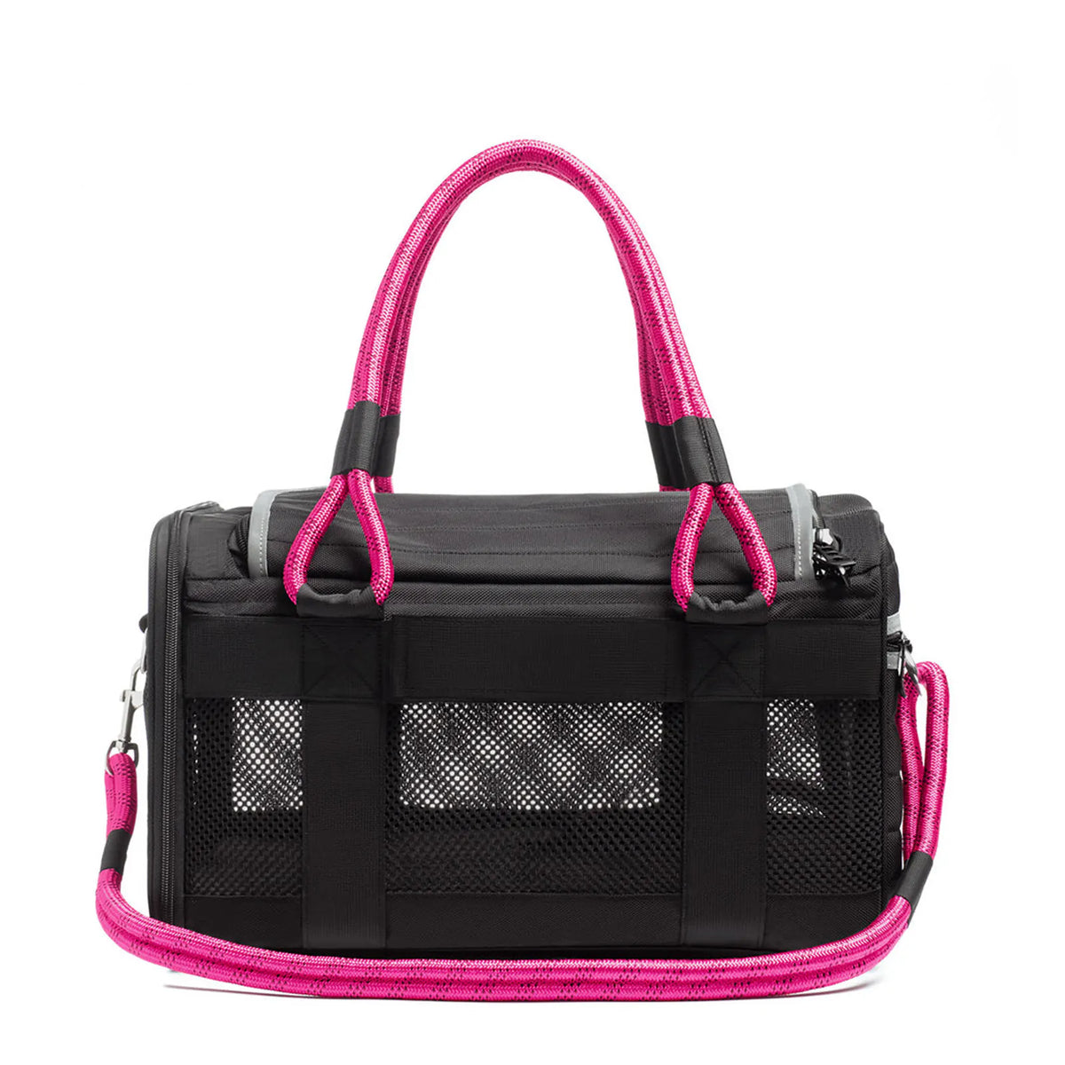 OUT-OF-OFFICE PET CARRIER PRO EDITION BLACK / MAGENTA / LARGE - UP TO 25LBS variant