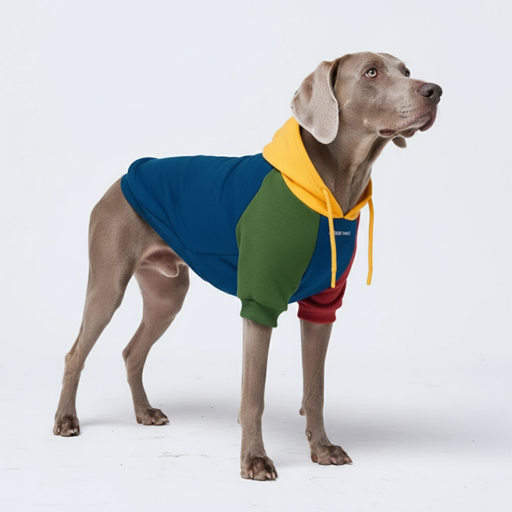 Stretch Fleece Color Block Dog Hoodie, 3XL