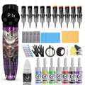 LCD Display Tattoo Machine Kit Complete Set INKSOUL Rotary Tattoo Gun with Voltage for Temporary Body Art, Festivals and Costumes