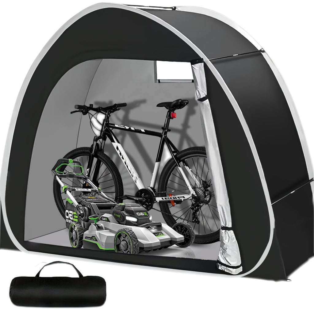 Bike Storage Shed Tent Outdoor Bicycle Cover Shelter 210D Oxford PU4000 for 2-3 Bikes Lawn Mower Garden Tool Storage