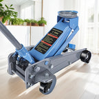 3 Ton Floor Jack with Wheels Rapid Pump Low Profile Car Jack 5.31"-18.11" Lift Range 460mm Max Height