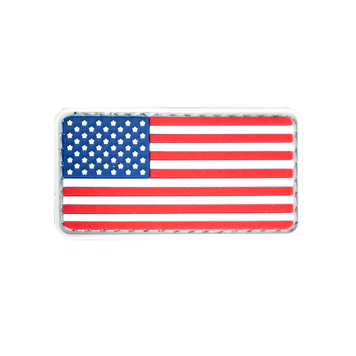 Tactical Dog Collars (Desert Camo) Badge - RWB Flag (2” x 1”)