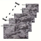 Rectangular Shaggy Area Rug with Four Color Labels and 24 x 35.8-Inch to 94.49 x 118.11-Inch Sizes