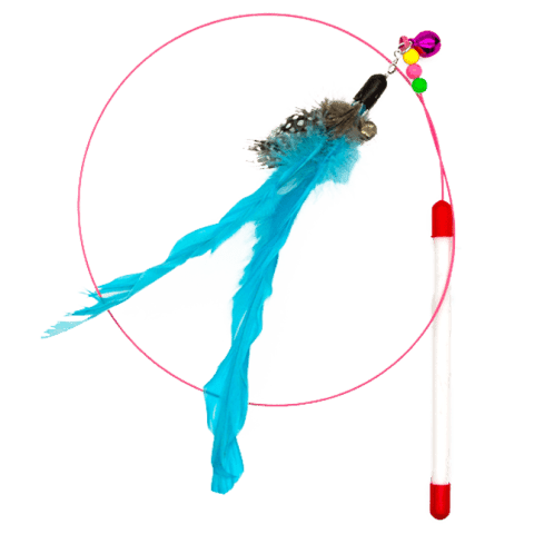 Interactive Feather Teaser Wand Cat Toy product image 1