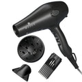 1875W Ionic Hair Dryer with Diffuser Concentrator Comb Nozzle – Professional Blow Dryer DC Motor 3 Heat 2 Speed Cool Shot Anti-Frizz Salon