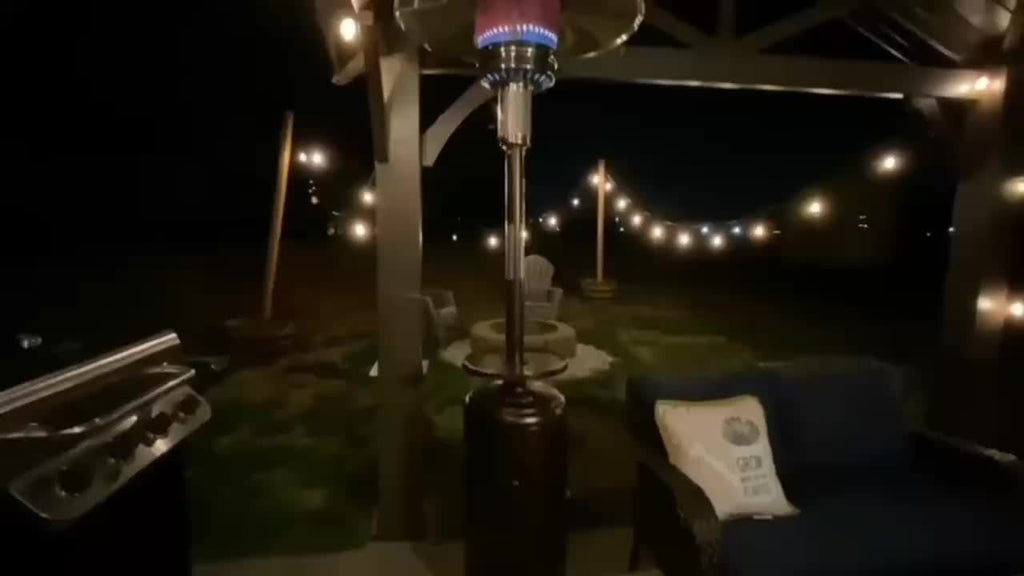 Patio Heater, Propane Outdoor Standing Stainless Steel Garden Party for Garden, Patio and Yard Use