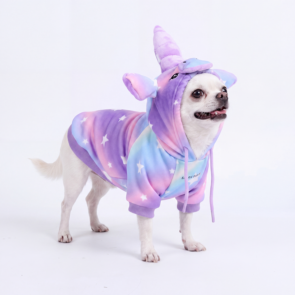 Halloween Dog Hoodie, Halloween Unicorn Hoodie / S
