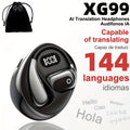 0.3s AI Translator Earbuds 144 Languages 40H Battery Real-Time Voice Translation Noise for Bedside Audio, Alarms and Room Entertainment