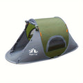 Camping Tent 1-Person Pop-Up with PU 2000mm Coating, 190T Polyester and Fiberglass Poles for Outdoor Camp Setup