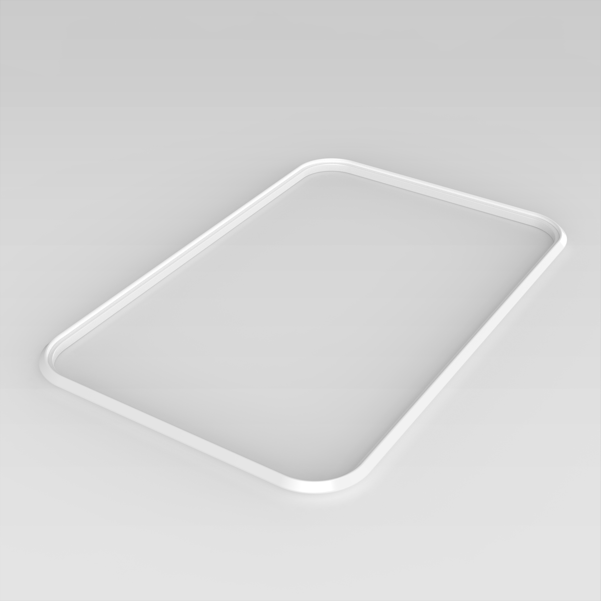 Overhead view of Evolv Dog Crate spare base/ceiling frame on white background