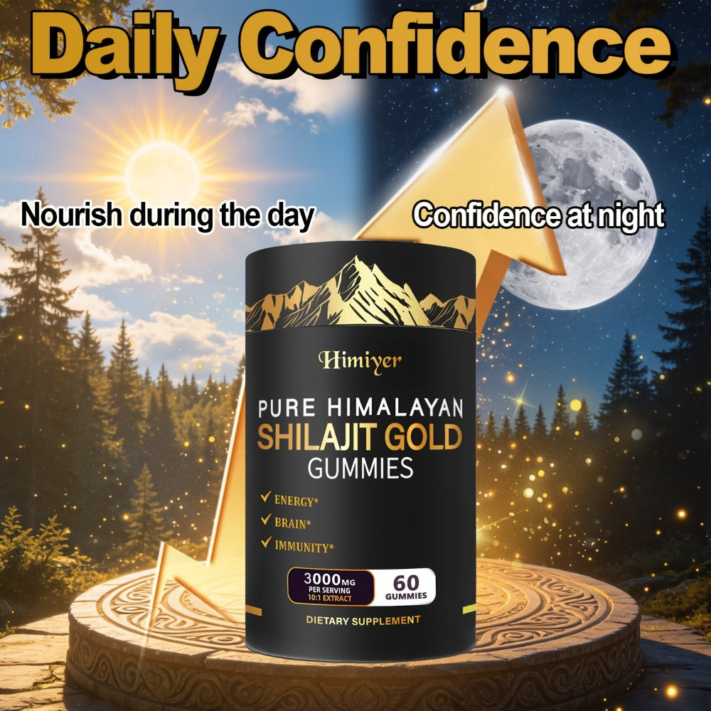 Himalayan Shilajit Golden Gummies with Panax Ginseng Ginger Tribulus 10:1 Extract for Bath Time, Home Spa and Personal Care