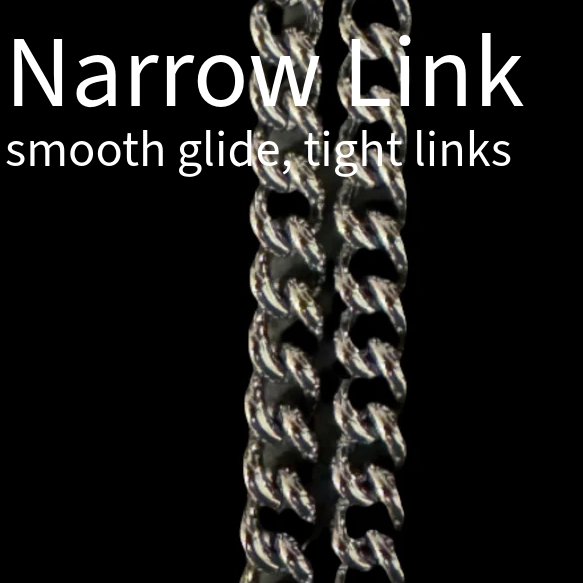 Chrome-Plated Chain Training Dog Collar, 16" / NARROW 3mm link