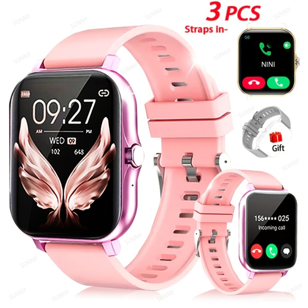 Smartwatch 1.83 Inch Full Touch with Bonus Strap, Calling, Pedometer and Exercise Modes in Two Colors